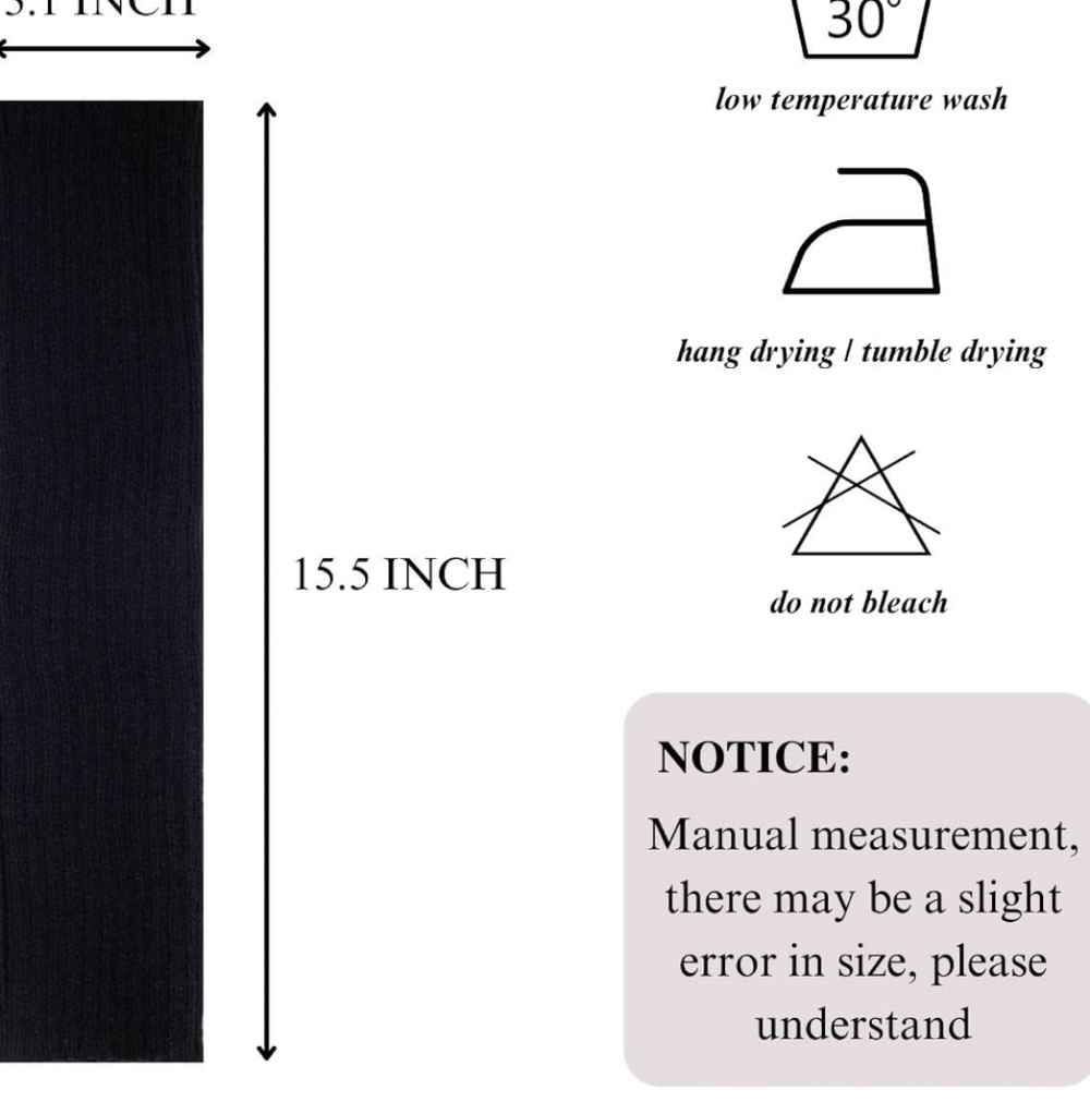 Black Ribbed Leg Warmers - Picture 6 of 9